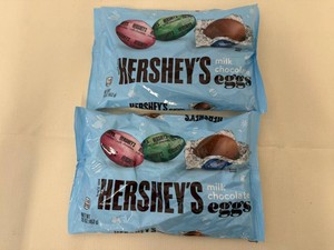 2x 1lb Herseys Milk Chocolate Eggs-92026