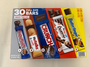 30 Full Size Bars-Snack Time Mix 72026