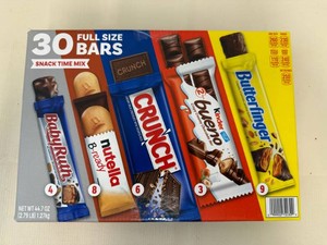 30 Full Size Bars-Snack Time Mix 72026
