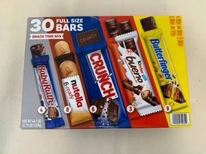 30 Full Size Bars-Snack Time Mix 72026