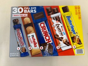 30 Full Size Bars-Snack Time Mix 72026