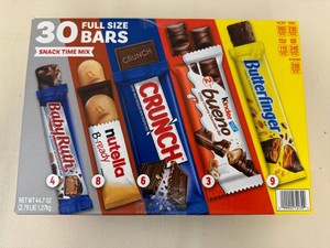 30 Full Size Bars-Snack Time Mix 72026