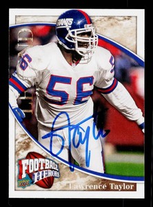 Lawrence Taylor Autograph 2009 Upper Deck Football Heroes #284 Card
