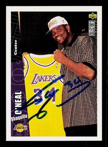 Shaquille ONeal Autograph 1996-96 UD Collectors Choice #270 Basketball Card