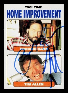 Tim Allen  Richard Karn Autograph Tool Tim Home Improvement Trading Card