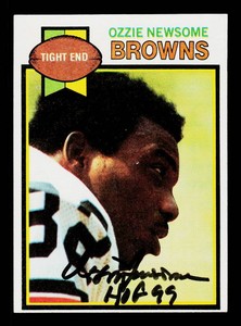 Ozzie Newsome Autograph RC w HOF Inscription 1979 Topps #398 Vintage Rookie Football Card