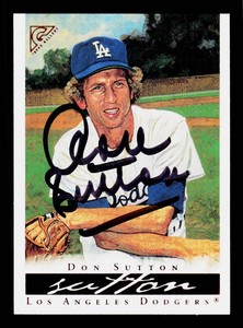 Don Sutton Autograp Baseball Card