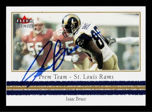Isaac Bruce Autograph Football Card - #1