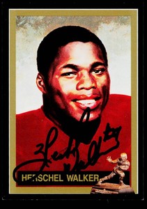 Herschel Walker Autograph Football Card