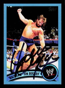 Hacksaw Jim Duggan Autograph Wrestling Card
