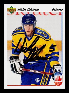 Nicklas Lindstrom Autograph RC Hockey Card