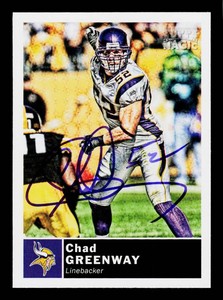Chad Greenway Autograph Minnesota Vikings Football Card