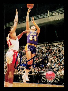 Jerry West Autograph Basketball Card
