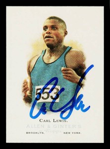 Carl Lewis Autograph 2006 Topps Allen & Ginter Trading Card