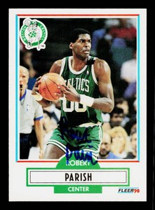 Robert Parish Autograph 1990 Fleer #13 Basketball Card