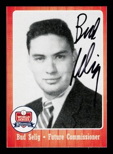 Bud Selig Autograph MLB Commissioner Baseball Card