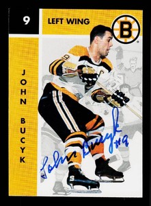 John Bucyk Autograph Hockey Card