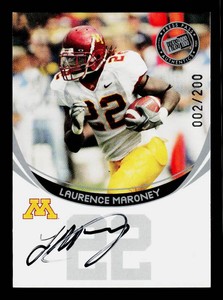 Laurence Maroney Autograph 200 University of Minnesota 2006 Press Pass Football Card