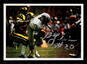Billy Simms Autograph Football Card