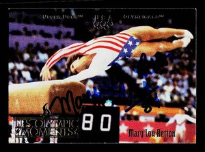 Mary Lou Retton Autograph Olympic Gymnastics Card