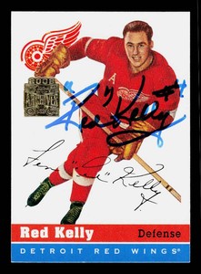 Red Kelly Autograph Hockey Card