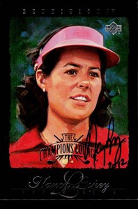 Nancy Lopez Autograph Golf Card