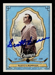 Scotty Bowman Autograph Hockey Card