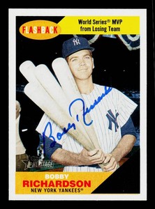 Bobby Richardson Autograph Baseball Card