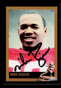 Mike Rozier Autograph Football Card