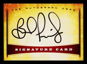 Brad Paisley Autograph Card