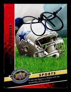 Jerry Jones Autograph Dallas Cowboys Owner