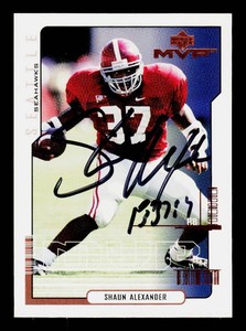 Shaun Alexander Autograph Rookie Football Card