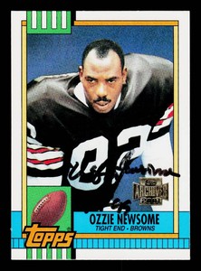Ozzie Newsome Autograph Football Card