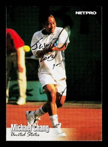 Michael Chang Autograph Tennis Card