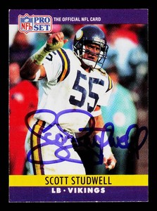 Scott Studwell Autograph Minnesota Vikings Football Card