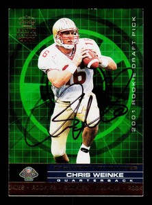 Chris Weinke Autograph RC Football Card