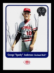 George Sparky Anderson Autograph Baseball Card