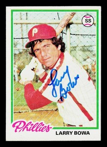 Larry Bowa Autograph 1978 Topps #90 Vintage Baseball Card