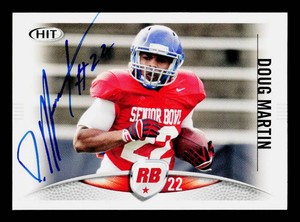 Doug Martin Autograph RC Football Card