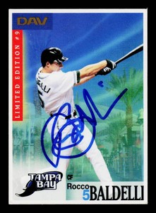 Rocco Baldelli Autgoraph Baseball Card