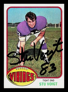 Stu Voight Autograph 1976 Topps #359 Vintage Minnesota Vikings Football Card