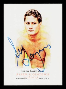 Greg Louganis Autograph 2007 Topps Allen & Ginter Card