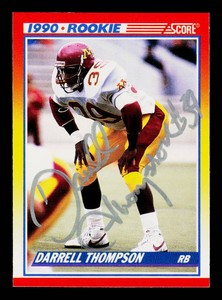 Darrell Thomson Autograph RC 1990 Score #636 University of Minnesota Football Card