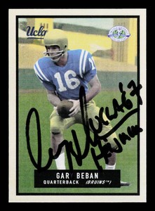 Gary beban Autograp Football Card