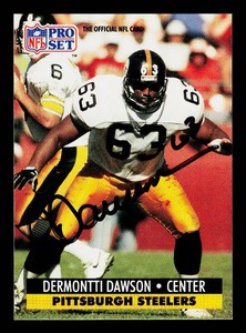 Dermontti Dawson Autograph Football Card