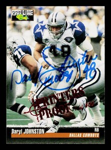 Daryl Johnston Autograph Printers Proof 1 of 400 Football Card