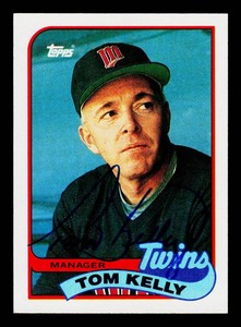 Tom Kelly Autograph Minnesota Twins Baseball Card