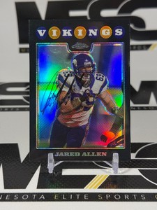 Jared Allen Autograph 2008 Topps Chrome #TC-109 Minnesota Vikings Football Card