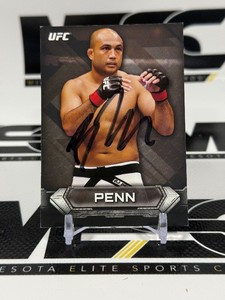 BJ Penn Autograph 2014 Topps UFC #92 Card