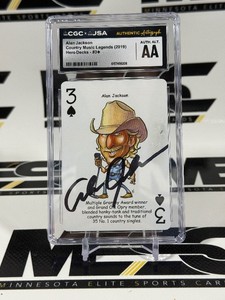 Alan Jacks Autograph CGCJSA Authenticity 2019 Country Music Legends Hero Deck #3 Playing Card